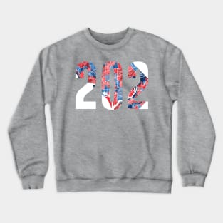 DC 202 Area Code Crewneck Sweatshirt